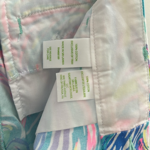 Lilly Pulitzer Jayne Short size 0 100% cotton front and back pocket - Picture 5 of 5